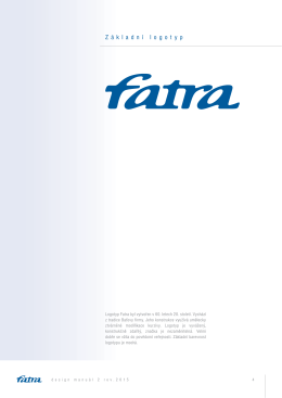 Logomanuál loga Fatra