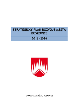Strategického plánu města Boskovice 2016-2026