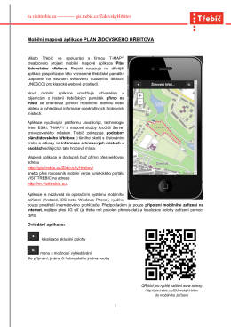 Mobilní mapová aplikace Plán židovského hřbitova