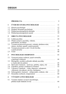 Zobrazit PDF ukázku knihy PSYCHOLOGIE PRO TEBE