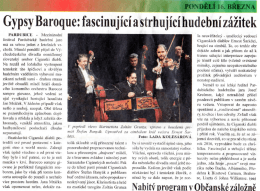 Gypsy Baroque: fascinující a strhující hudební zážitek