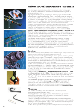 Průmyslové endoskopy