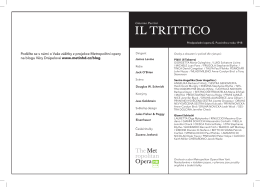 Il TrITTIco - Metropolitan opera