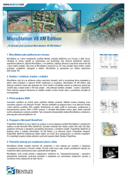 MicroStation V8 XM Edition - ASC Applied Software Consultants, s.r.o.