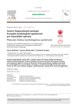 stáhnout českou verzi - Česká kardiologická společnost