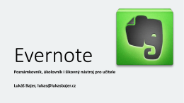 Dílny ICT metodiků - Využití programu Evernote