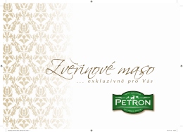 Katalog Zvěřinové maso Petron 2015