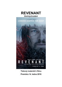 REVENANT - Cinemart.sk