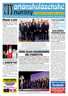 27. listopad 2014 - Marianskelazne.TV