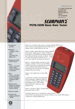 Scorpion 2 PSTN/ISDN Basic Rate tester