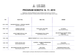 program LYLB 2015 - Live Yoga – Love Brno