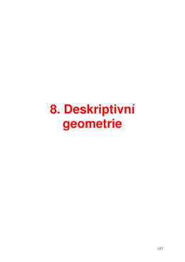 8. Deskriptivní geometrie