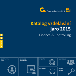 Katalog finance a controlling