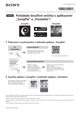 Pořádejte bouřlivé večírky s aplikacemi „SongPal“ a