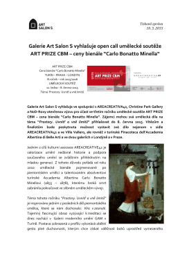 Galerie Art Salon S vyhlašuje open call umělecké soutěže ART