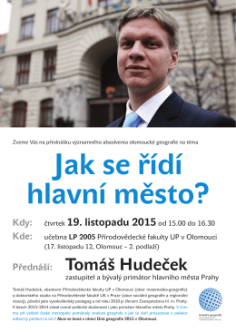 Přednáší: Tomáš Hudeček