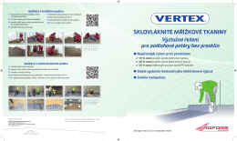Katalog Stáhnout PDF - Proč používat Vertex Grid
