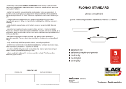 návod pánve flonax standard