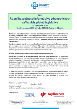 ZDE - ČSAZ - Česká společnost pro akreditaci ve zdravotnictví sro
