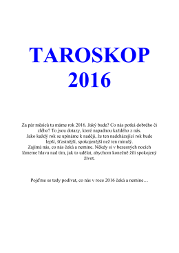 Blanka Magicstar – Taroskop 2016