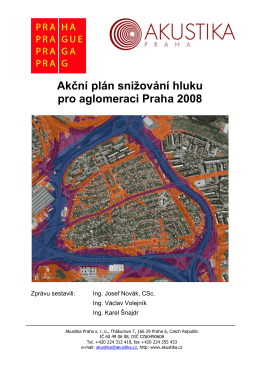 Akční plán snižování hluku pro aglomeraci Praha 2008