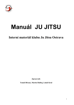 Manuál JU JITSU - Ju Jitsu Ostrava
