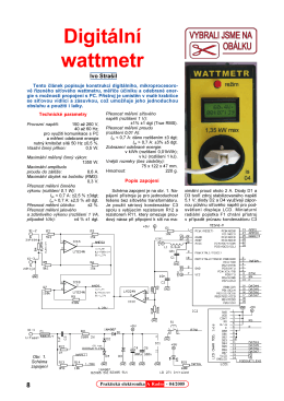 Digitální wattmetr