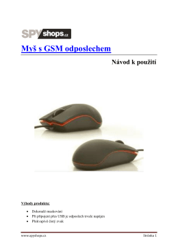 Myš s GSM odposlechem