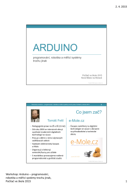 Workshop - Arduino - úvod