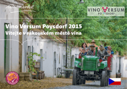 Vino Versum Poysdorf 2015
