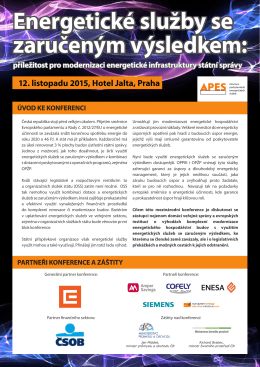 konferenční brožuře. - APES - Asociace Poskytovatelů