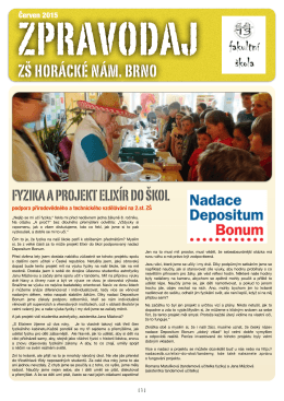 Zpravodaj 2015/2 - Základní škola Horácké nám.