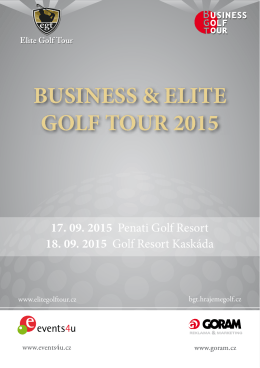 BUSINESS & ELITE GOLF TOUR 2015
