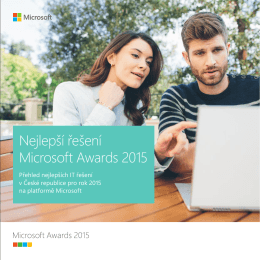 Nejlepší řešení Microsoft Awards 2015