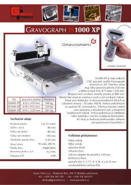 GRAVOGRAPH 1000 XP - Gravo Tech s.r.o.