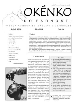 Okénko do farnosti 10/2015 (formát pdf) - Letohrad