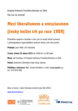 Mezi liberalismem a entuziasmem (český knižní trh po roce 1989)