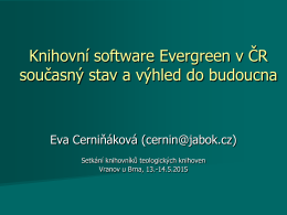 Knihovní software Evergreen v České republice