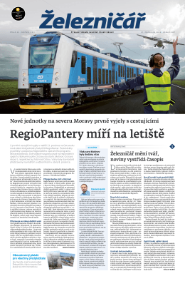 RegioPantery míří na letiště - Železničář