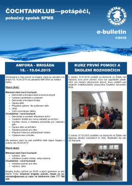 E-bulletin 01/2015
