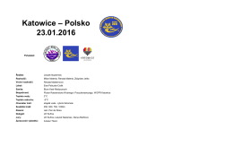 Katowice – Polsko 23.01.2016 - Klub Sportowy Silesia Winter