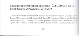 Czech Society of Psychotherapy CzMA