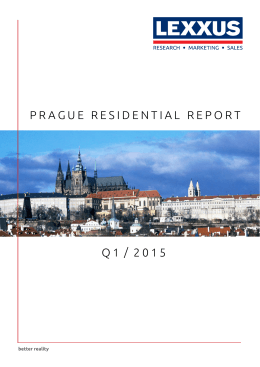 Prague residential rePort Q 1 / 2 0 1 5