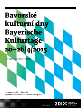 Bavorské kulturní dny Bayerische Kulturtage 20–26/4