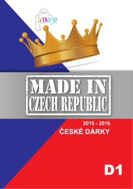 katalog MADE IN CZECH REPUBLIC D1 ke