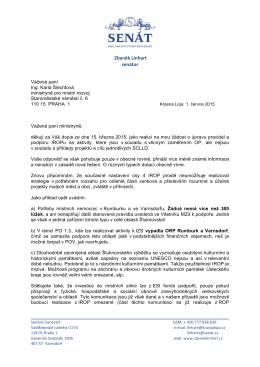 Druhý dopis MMR Ing. Karle Šlechtové (06/2015)