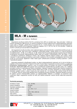 MLA-M katalogový list