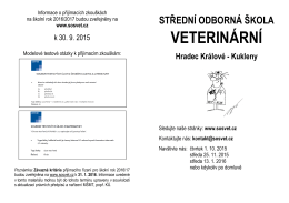 letak_2015-16 - poslední verze - Střední odborná škola veterinární