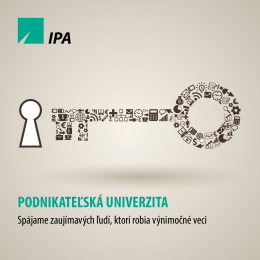 Stiahnuť brožúru - podnikatelskauniverzita.sk