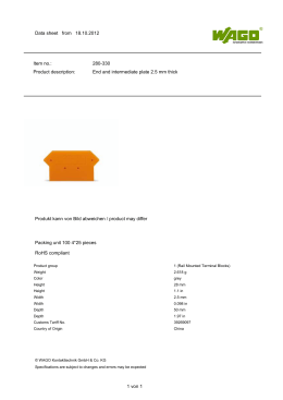 Data sheet from 18.10.2012 Item no.: 280